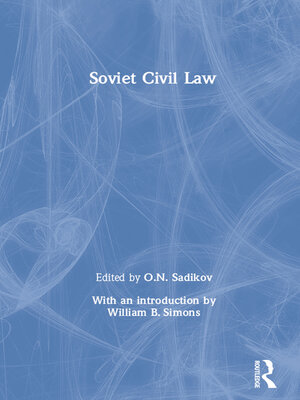 cover image of Soviet Civil Law